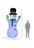 Outsunny White Inflatable Snowman for Garden Yard - One Size Image 3