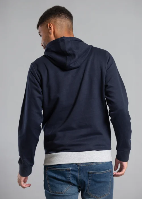 Tokyo Laundry Navy Cotton Blend Colourblock Two Tone Hoody - S Image 2