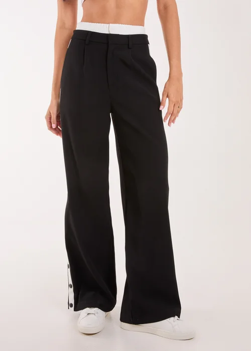 Pink Vanilla Black Boxer Style Popper Trousers - 6 Image 4