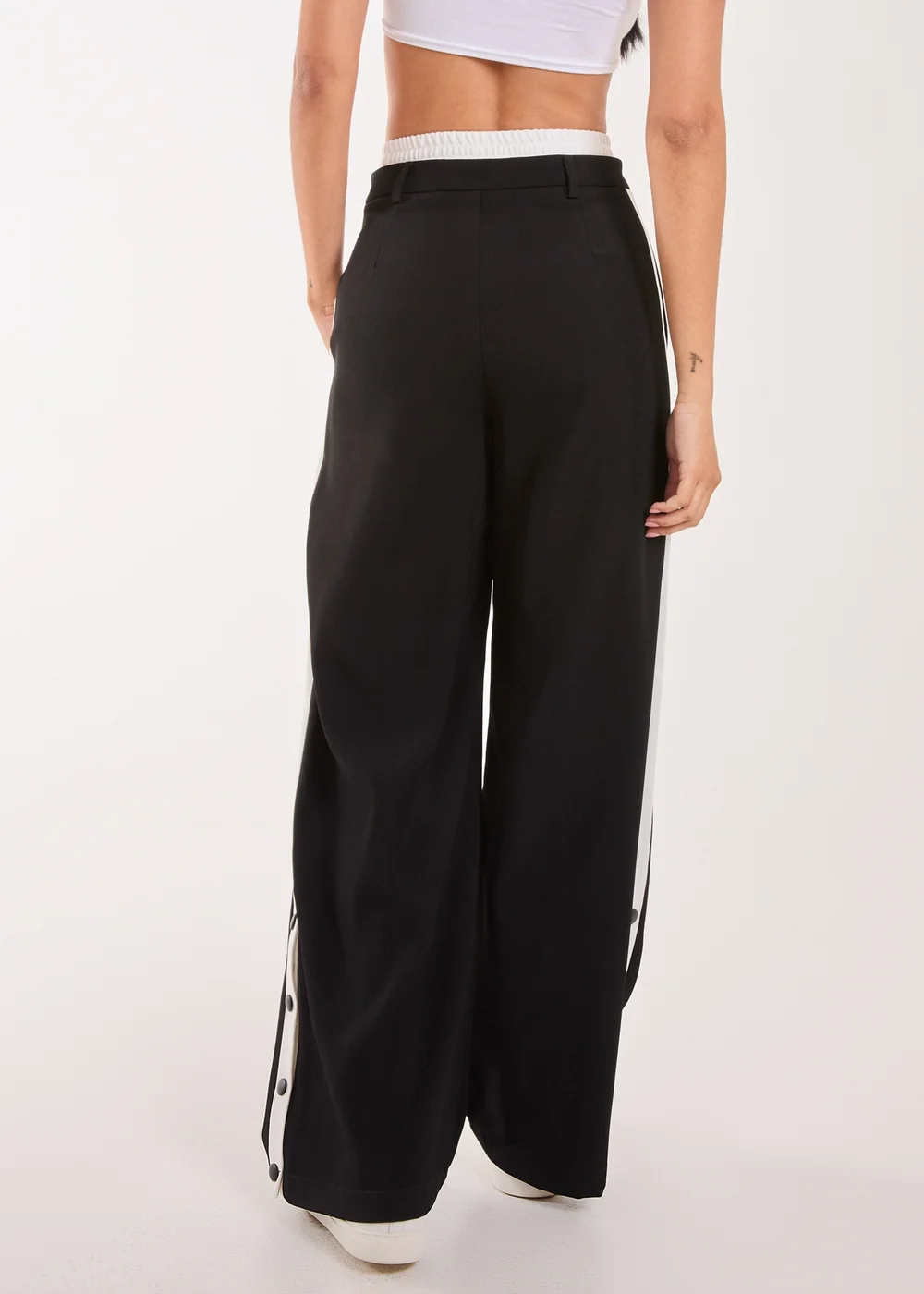 Pink Vanilla Black Boxer Style Popper Trousers - 6 Image 2