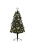 HOMCOM Blue Artificial Christmas Tree with LED Lights and Blue Decorations - Medium Image 1