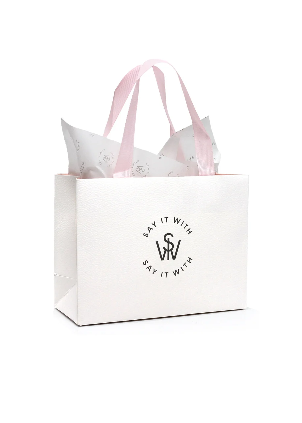 Say It With White Gift Bag - One Size Image 2