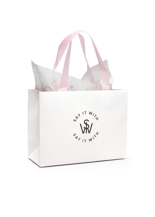 Say It With White Gift Bag - One Size Image 2
