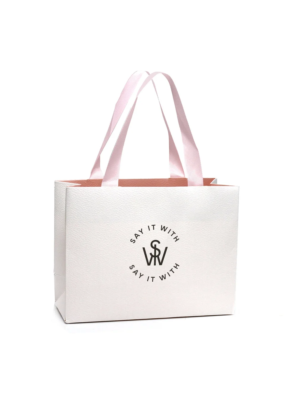 Say It With White Gift Bag - One Size Image 1