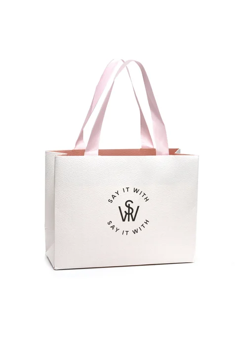 Say It With White Gift Bag - One Size Image 1