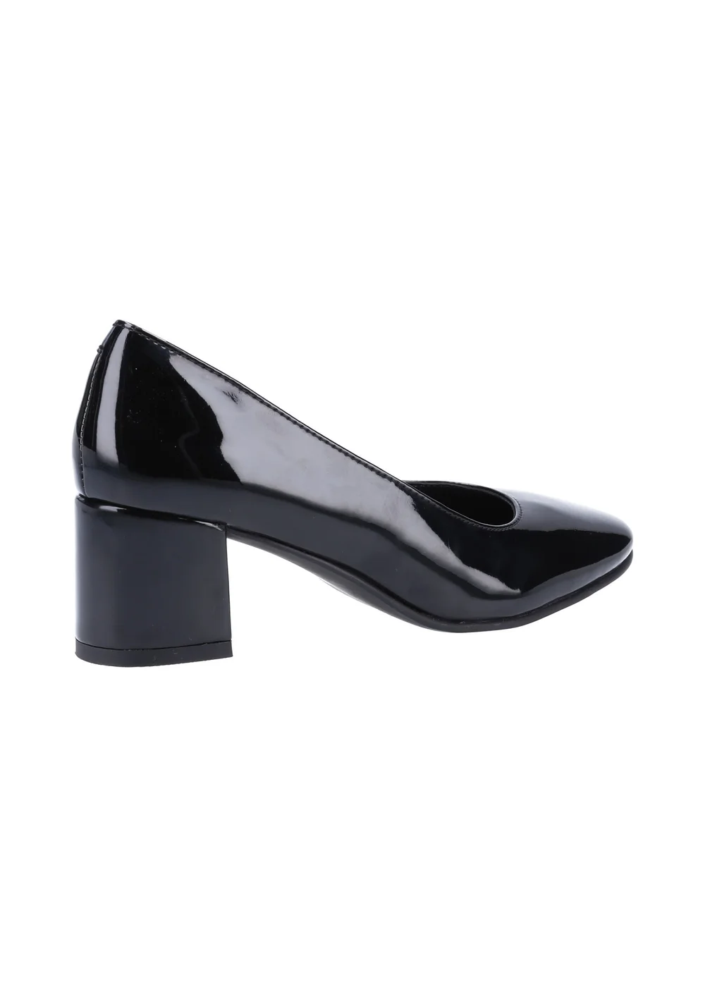 Hush Puppies Black Anna Patent Court Shoes - 8 Image 3