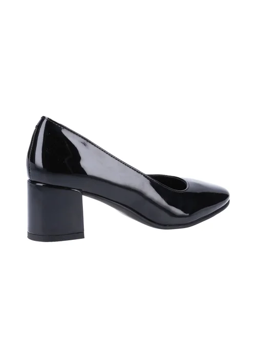 Hush Puppies Black Anna Patent Court Shoes - 8 Image 3