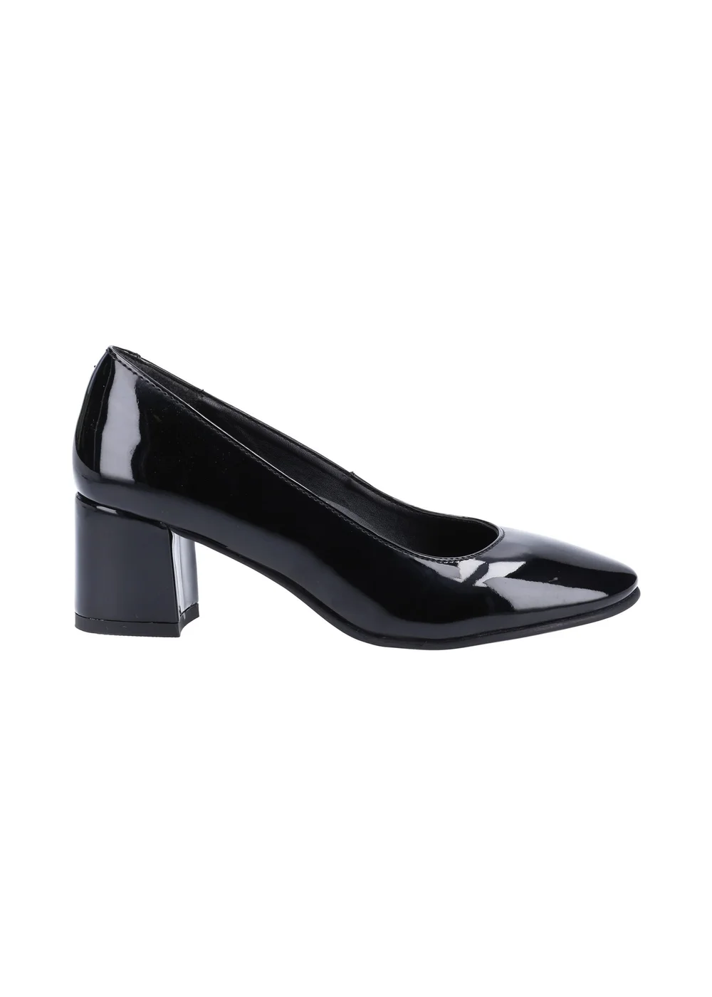 Hush Puppies Black Anna Patent Court Shoes - 8 Image 1
