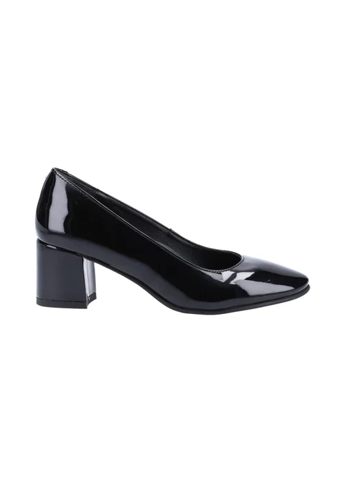 Hush Puppies Black Anna Patent Court Shoes - 8 Image 1