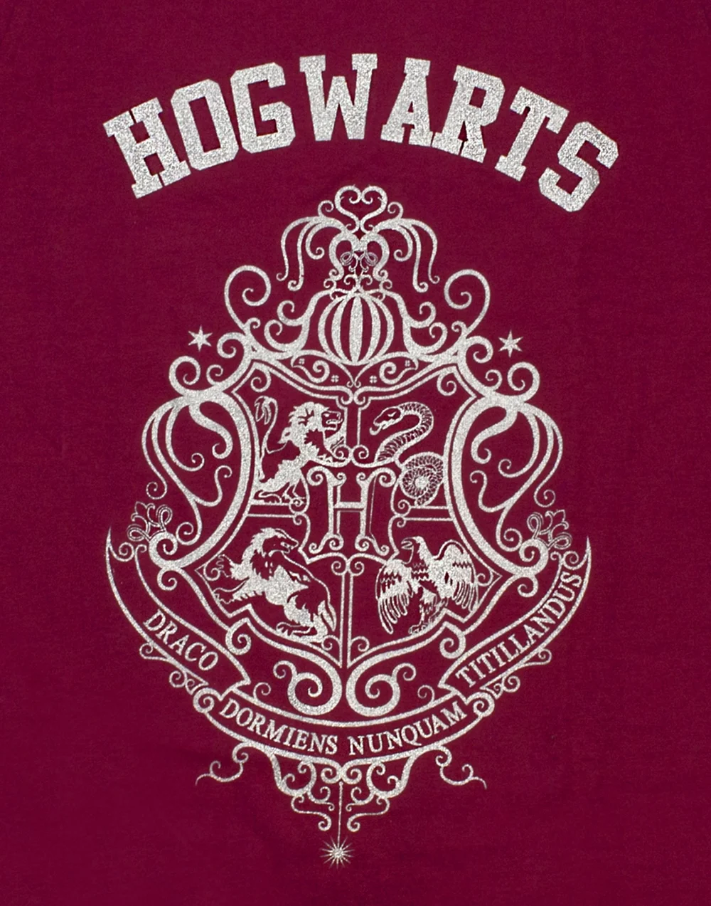 Vanilla Underground Harry Potter Girls Purple Hogwarts Crest Pyjama Set (5 - 14 Years) - 11-12 Yrs Image 3