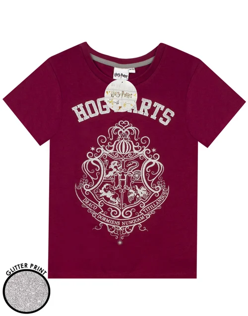 Vanilla Underground Harry Potter Girls Purple Hogwarts Crest Pyjama Set (5 - 14 Years) - 11-12 Yrs Image 5