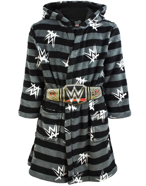 Vanilla Underground WWE Boys Grey Championship Belt Bathrobe (5 - 14 Years) - 098 Image 3