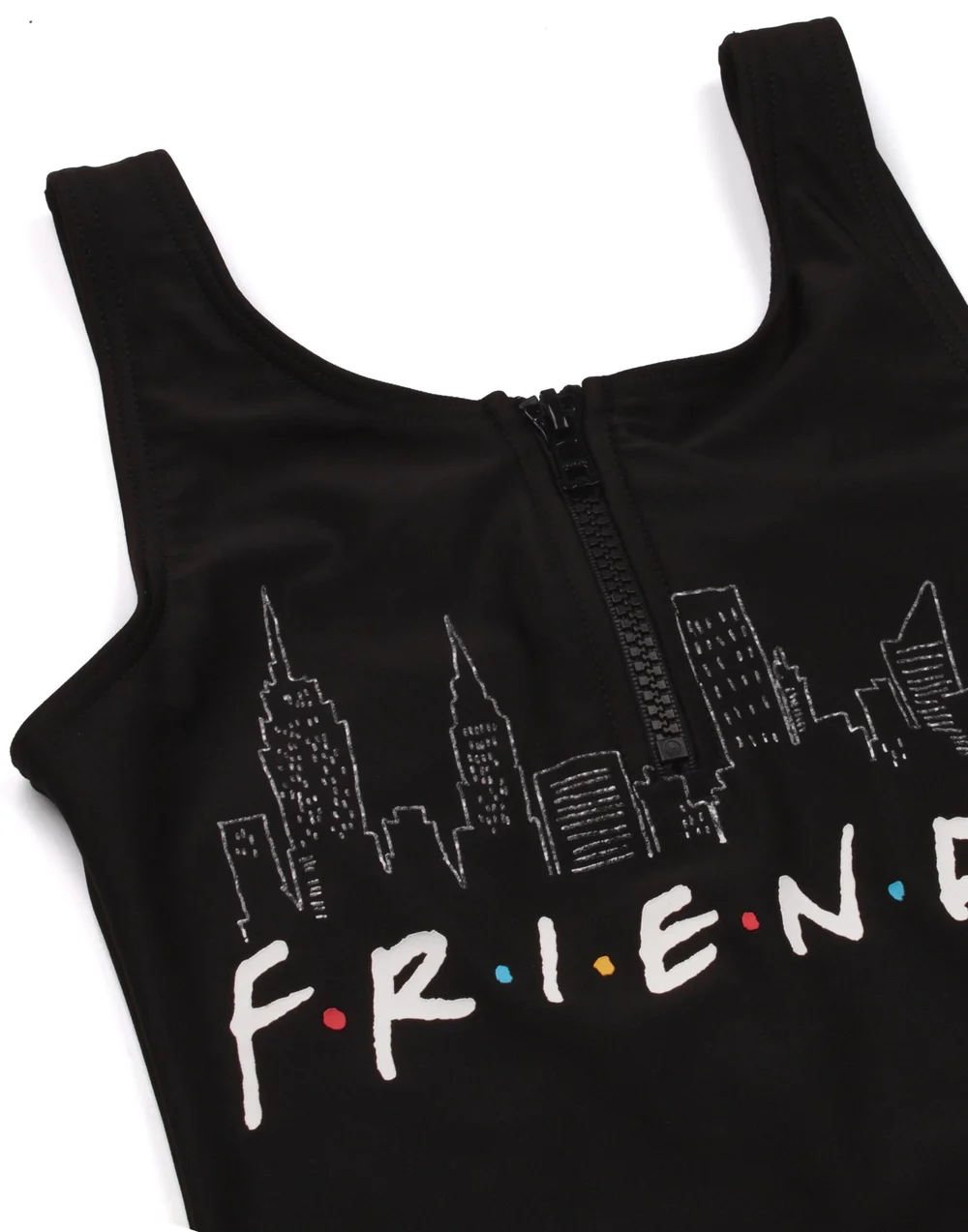 Vanilla Underground Friends Girls Black Swimming Costume (7-15yrs) - Age 11-12 Years Image 5