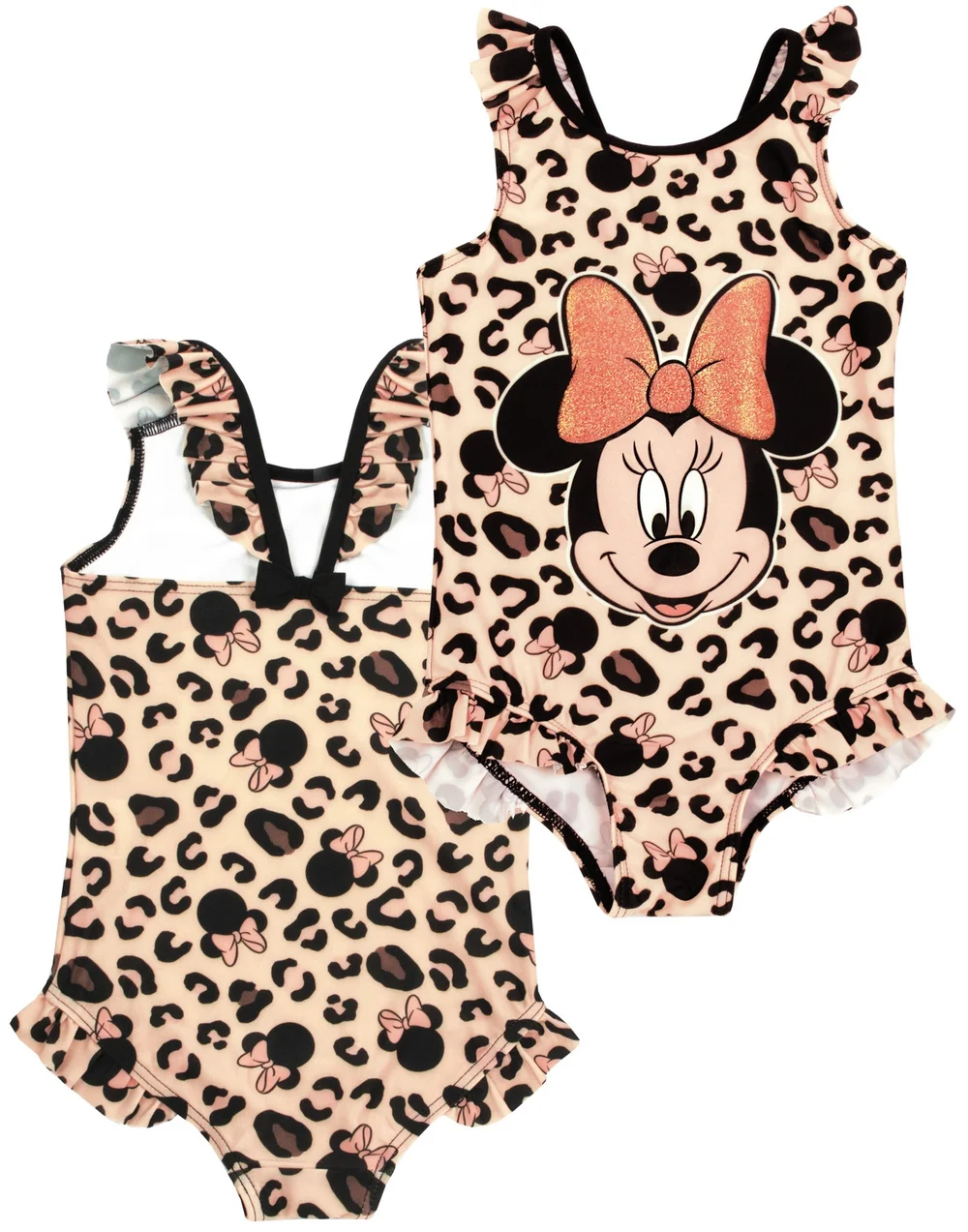Disney Pink Minnie Mouse Poncho Towel & Swimming Costume Set (18mths-8yrs) - 18 - 24 Months Image 3