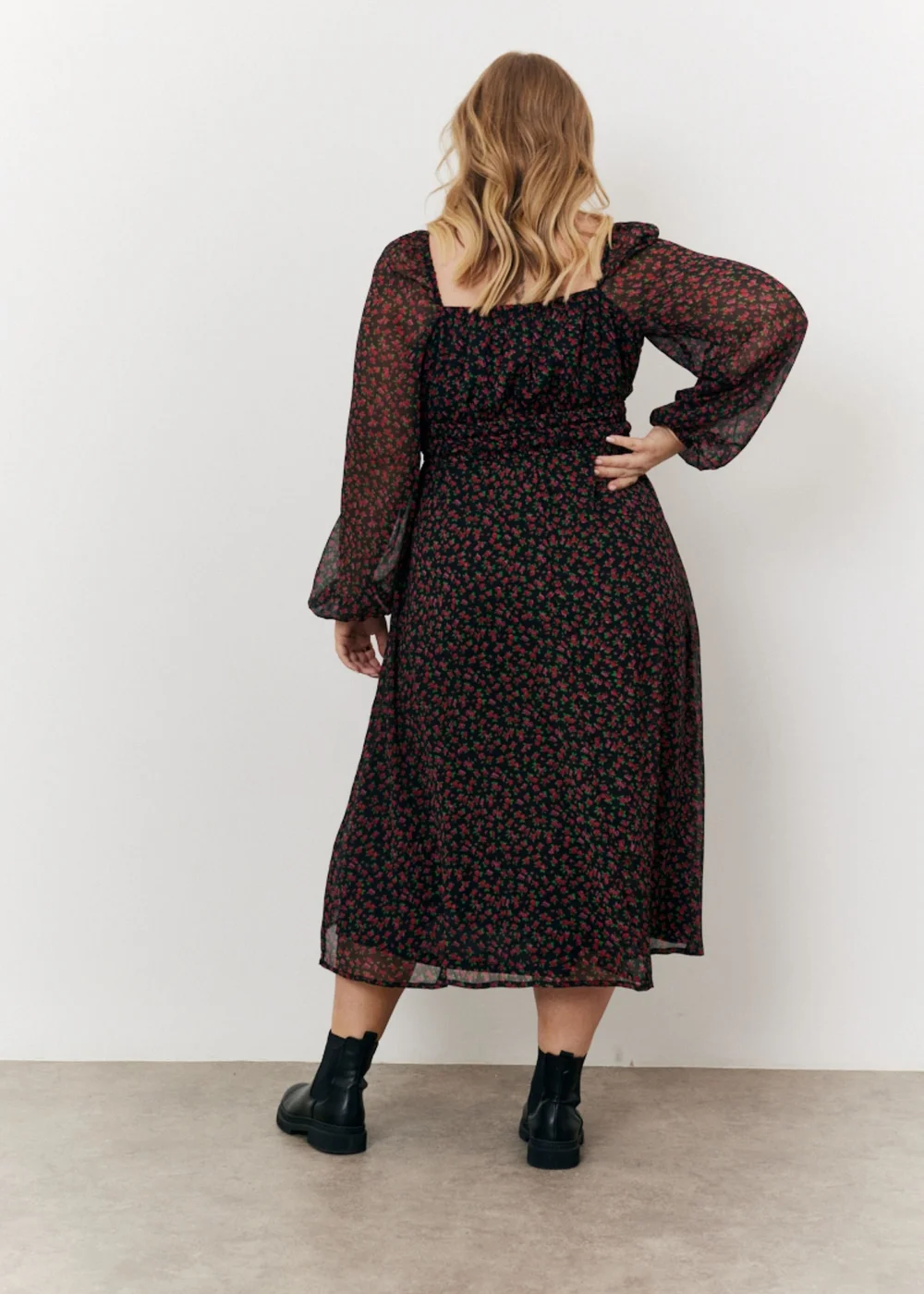 In The Style Beige Animal Print Midi Dress - Size 8 Image 8