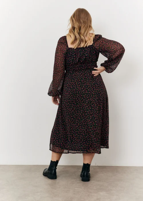 In The Style Beige Animal Print Midi Dress - Size 8 Image 8