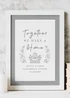 Personalised Memento Company HOME White A4 Framed Print - One Size Image 1