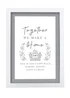 Personalised Memento Company HOME White A4 Framed Print - One Size Image 2