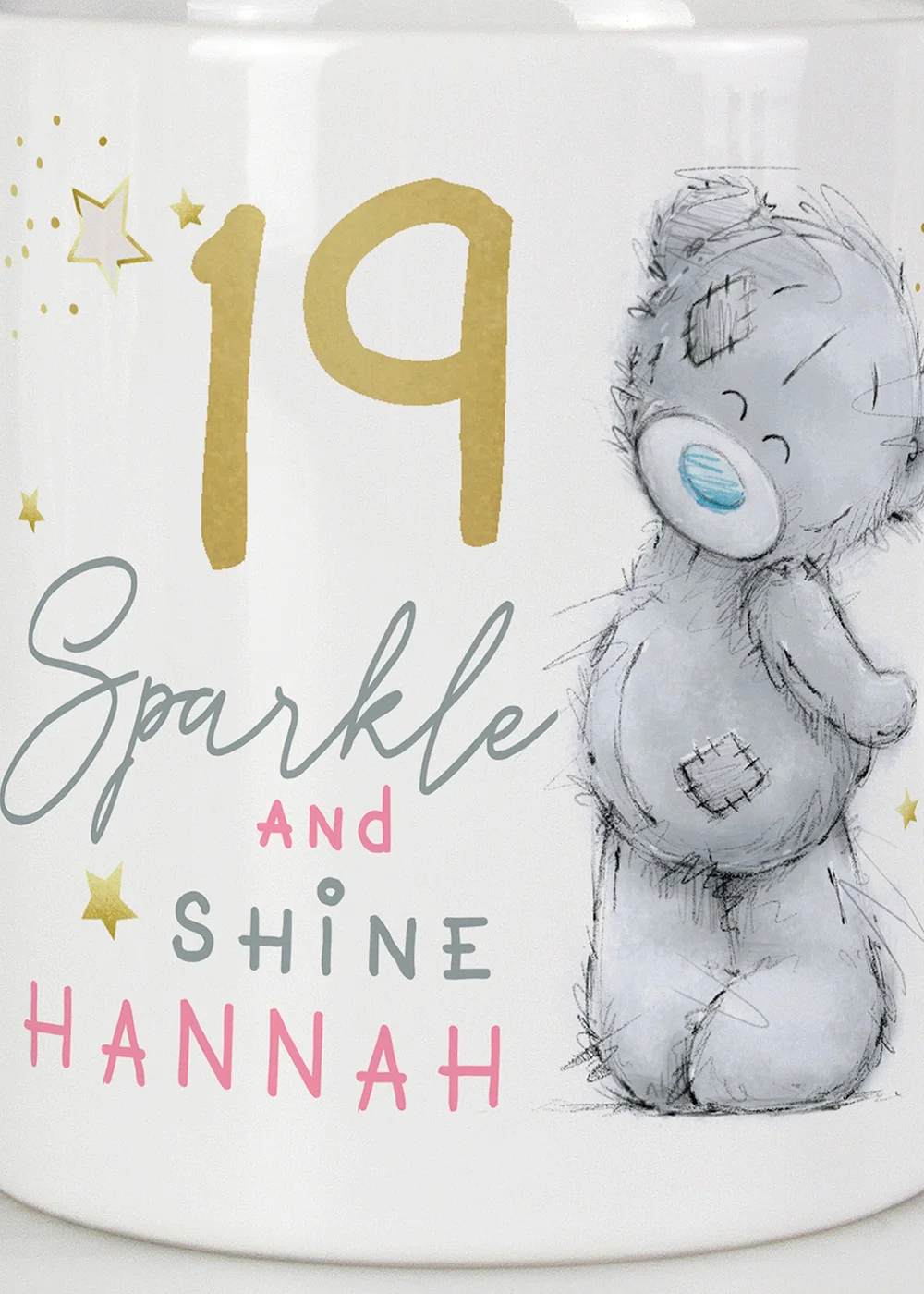 Personalised Memento Company Sparkle & Shine Birthday White Mug - One Size Image 2