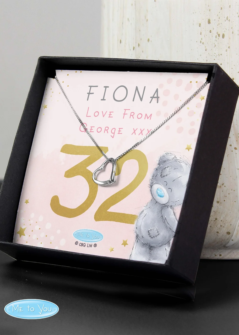 Personalised Memento Company Birthday Sentiment Necklace and Box - One Size Image 1