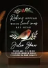 Personalised Memento Company Robins Appear Brown Wooden Based LED Light - One Size Image 3