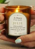 Personalised Memento Company In Loving Memory Amber Glass Candle - One Size Image 1