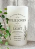 Personalised Memento Company In Loving Memory Cream LED Candle - One Size Image 1