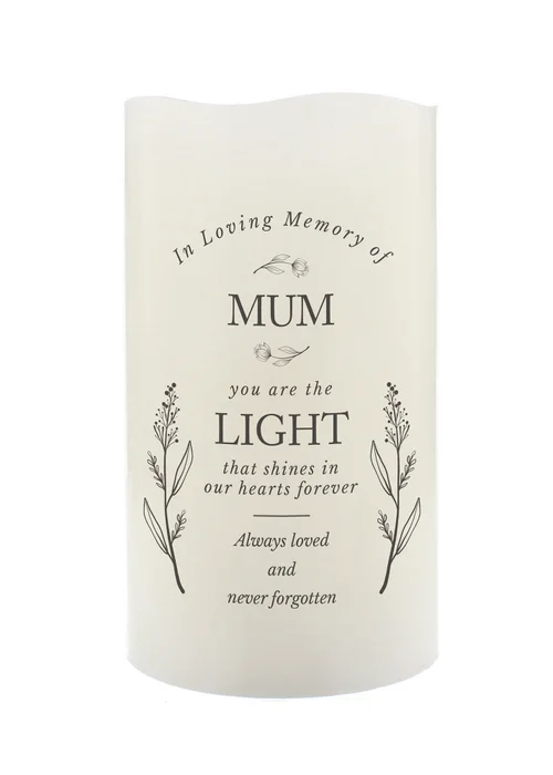Personalised Memento Company In Loving Memory Cream LED Candle - One Size Image 2