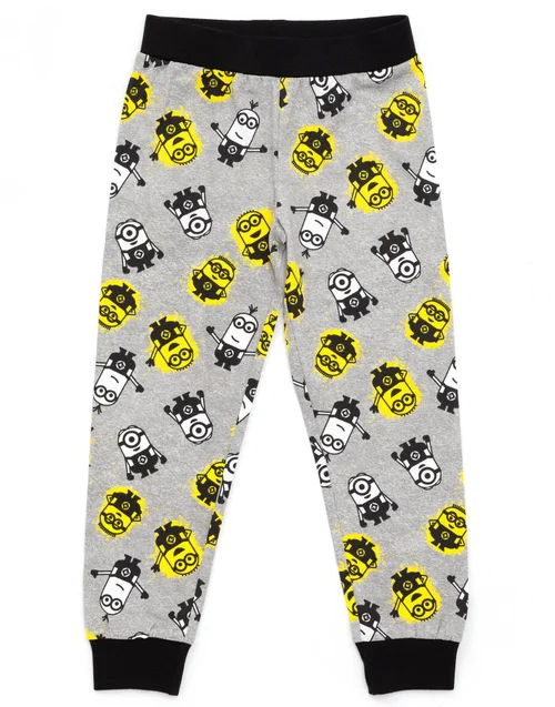 Vanilla Underground Minions Boys Black Pyjama Set (3-12 Years) - Age 3-4 Years Image 3