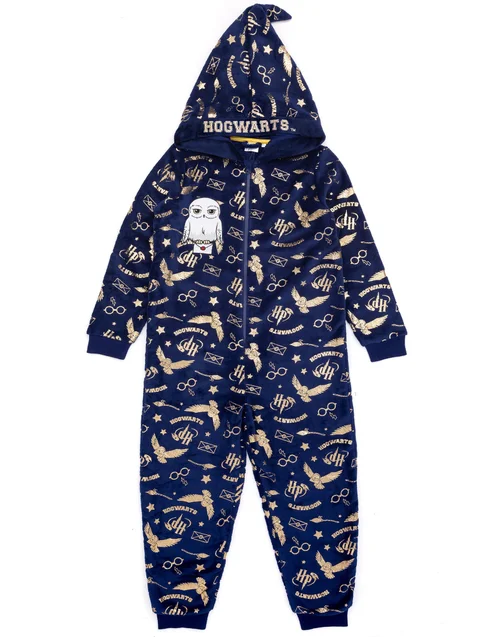 Vanilla Underground Harry Potter Girls Blue Hedwig Applique Onesie (5-15 Years) - 14-15 yrs Image 3