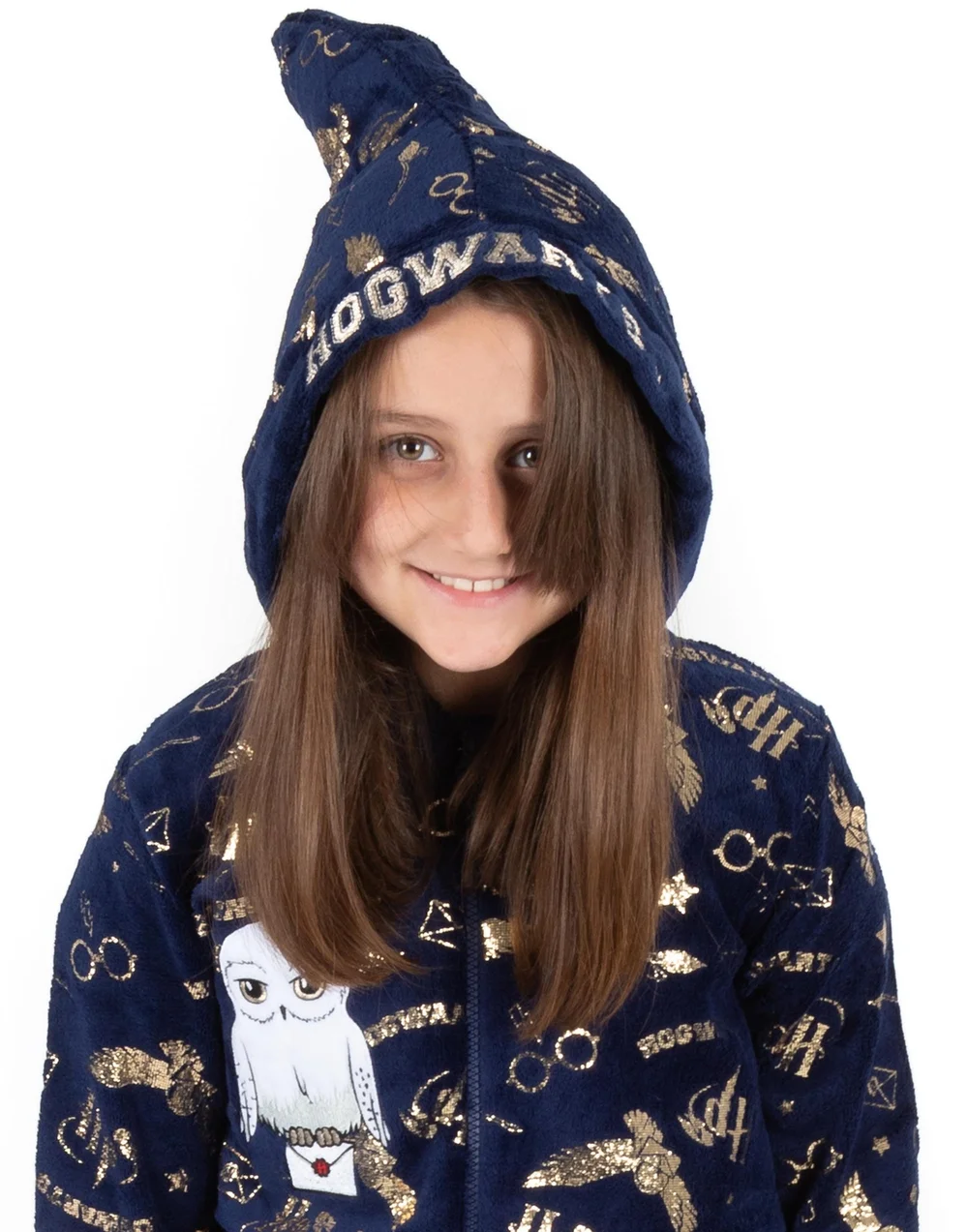 Vanilla Underground Harry Potter Girls Blue Hedwig Applique Onesie (5-15 Years) - 14-15 yrs Image 2