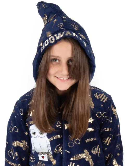 Vanilla Underground Harry Potter Girls Blue Hedwig Applique Onesie (5-15 Years) - 14-15 yrs Image 2