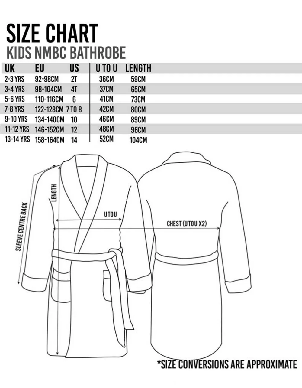 Disney The Nightmare Before Christmas Kids Black Bathrobe (2-14 Years) - 096 Image 6