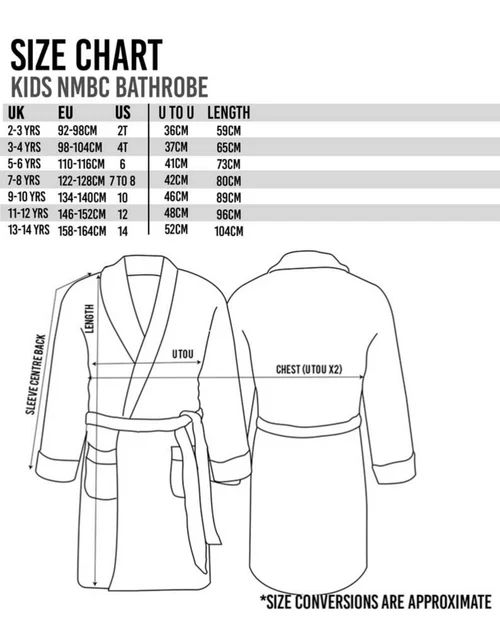 Disney The Nightmare Before Christmas Kids Black Bathrobe (2-14 Years) - 096 Image 6