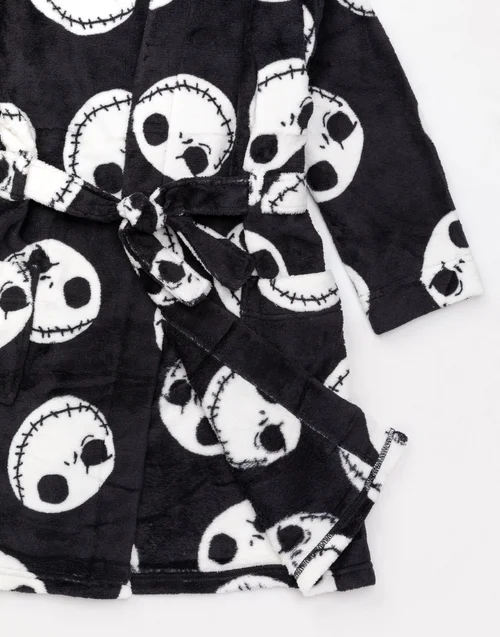 Disney The Nightmare Before Christmas Kids Black Bathrobe (2-14 Years) - 096 Image 5