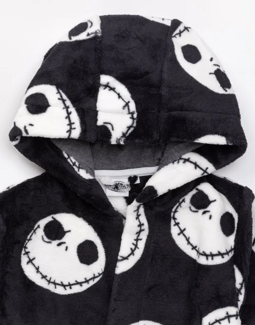 Disney The Nightmare Before Christmas Kids Black Bathrobe (2-14 Years) - 096 Image 4