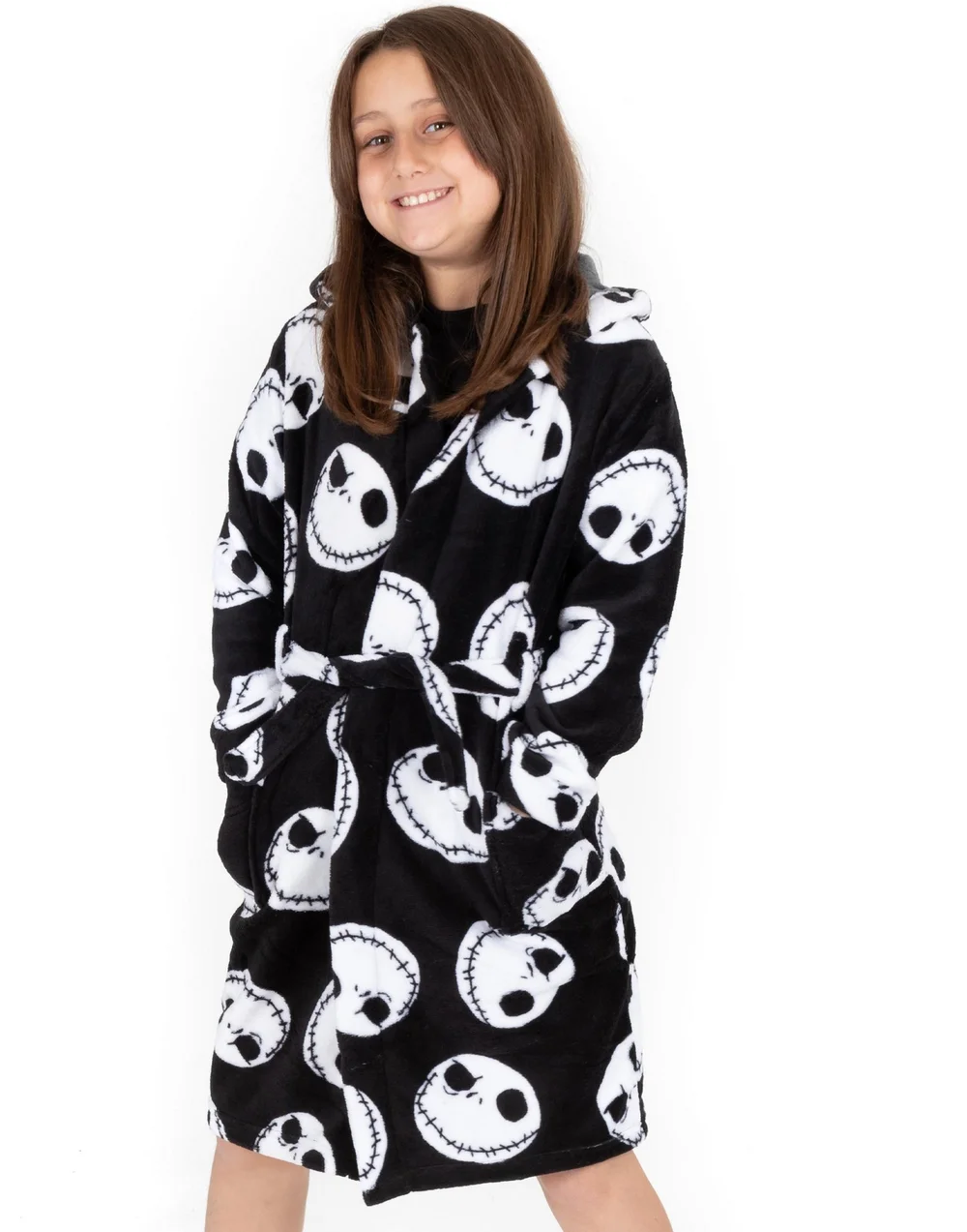 Disney The Nightmare Before Christmas Kids Black Bathrobe (2-14 Years) - 096 Image 1