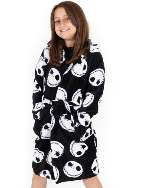 Disney The Nightmare Before Christmas Kids Black Bathrobe (2-14 Years) - 096 Image 1