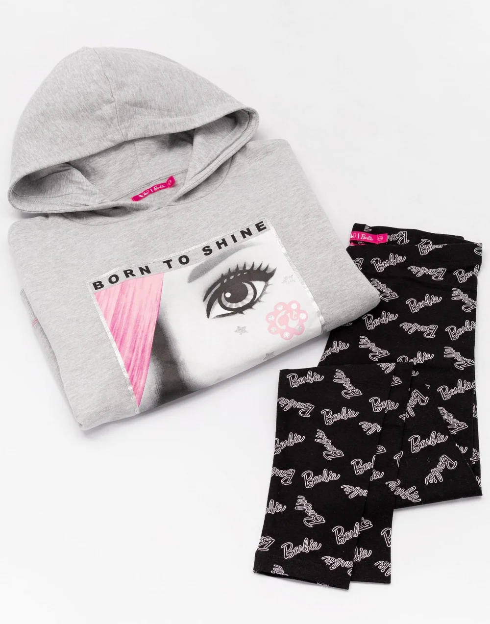 Vanilla Underground Barbie Girls Grey Hoodie and Legging Set (3-12 Years) - 3-4 Yrs Image 3