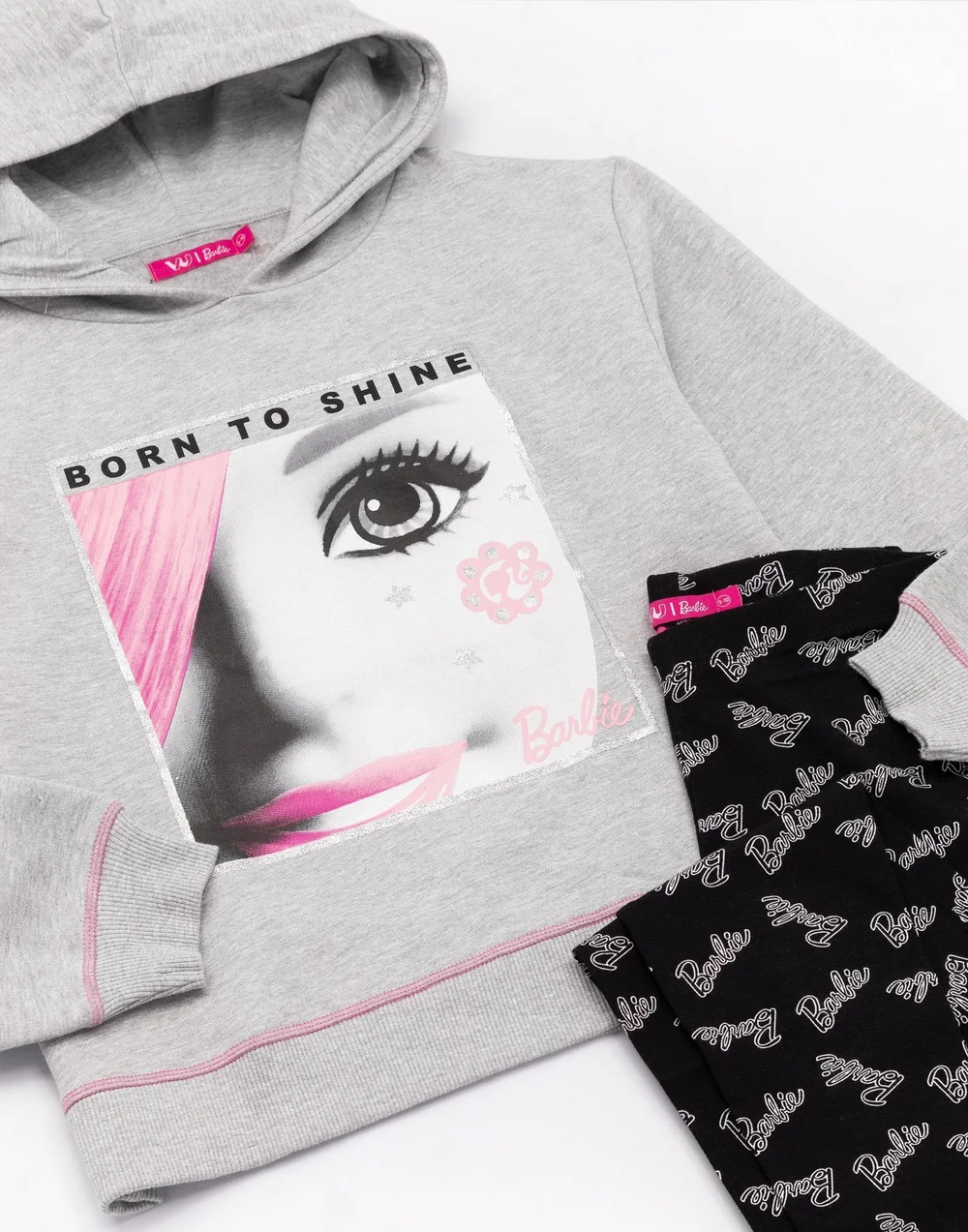Vanilla Underground Barbie Girls Grey Hoodie and Legging Set (3-12 Years) - 3-4 Yrs Image 4