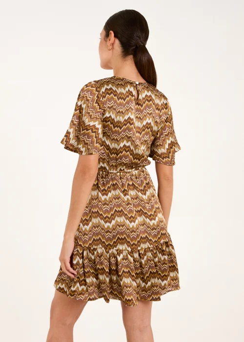 Blue Vanilla Brown Crew Neck Mini Dress - 10 Image 2
