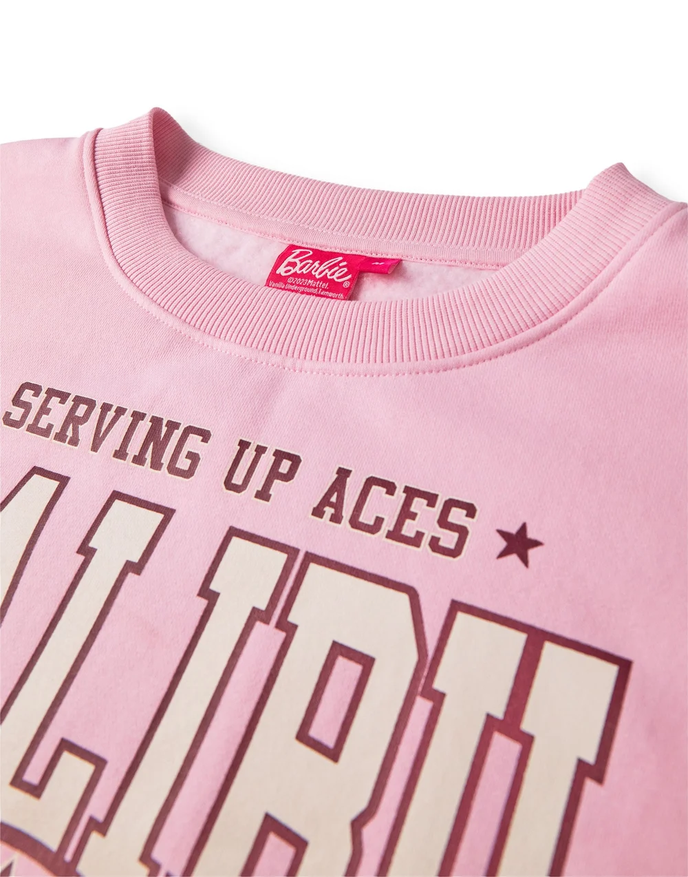Vanilla Underground Barbie Pink Malibu Club Sweatshirt - S Image 5