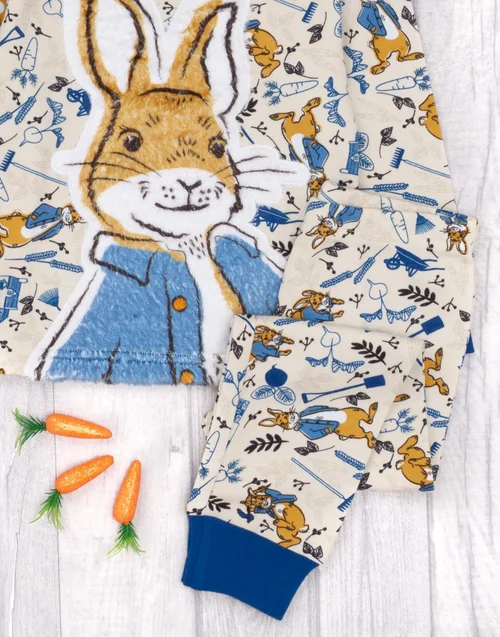 Vanilla Underground Peter Rabbit Kids Blue Long Sleeve Long Leg Pyjamas (12 Months - 5 Years) - 12 - 18 months Image 3