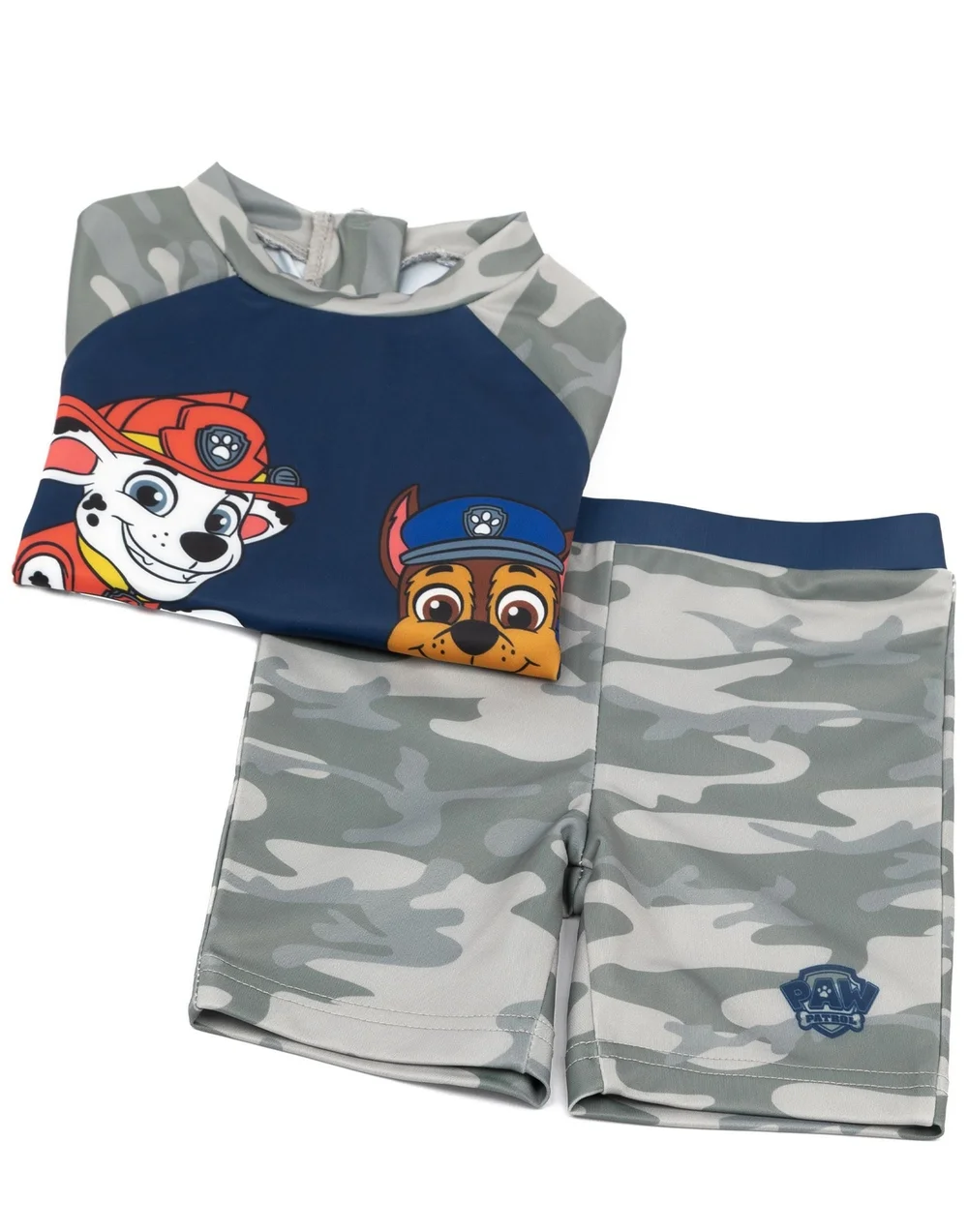 Vanilla Underground Paw Patrol Boys Grey Character Print 2 Piece Swim Set (18 Months-7 Years) - 18 - 24 Months Image 5