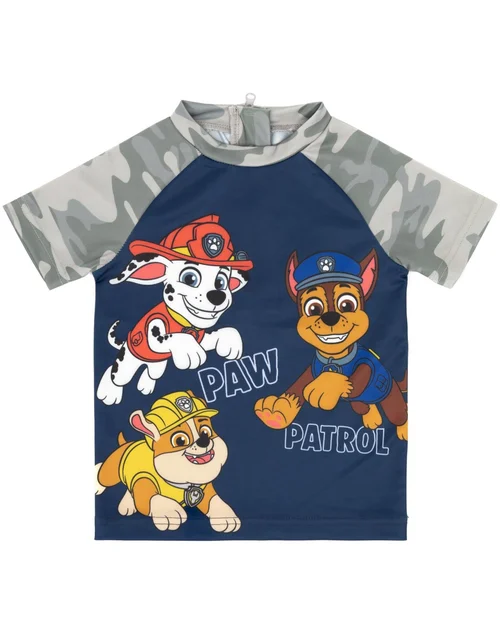 Vanilla Underground Paw Patrol Boys Grey Character Print 2 Piece Swim Set (18 Months-7 Years) - 18 - 24 Months Image 2