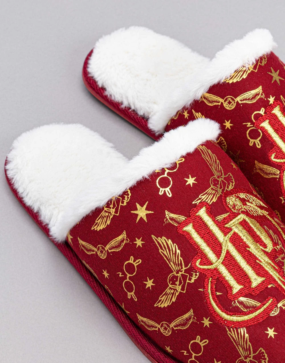 Vanilla Underground Harry Potter Girls Red Logo Mule Slippers (12 Younger - 5 Older) - 1 Infants Image 5