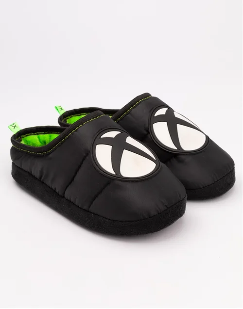 Vanilla Underground Xbox Boys Black Logo Mule Slippers (13 Younger - 5 Older) - 1 Infants Image 3