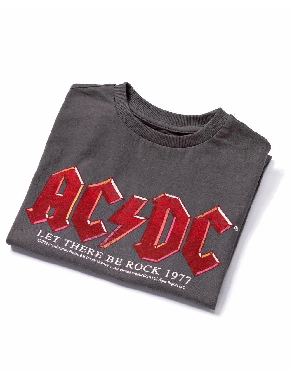 AC/DC Boys Grey Band Distressed Logo T-Shirt (3-12 Years) - 3-4 Yrs Image 2