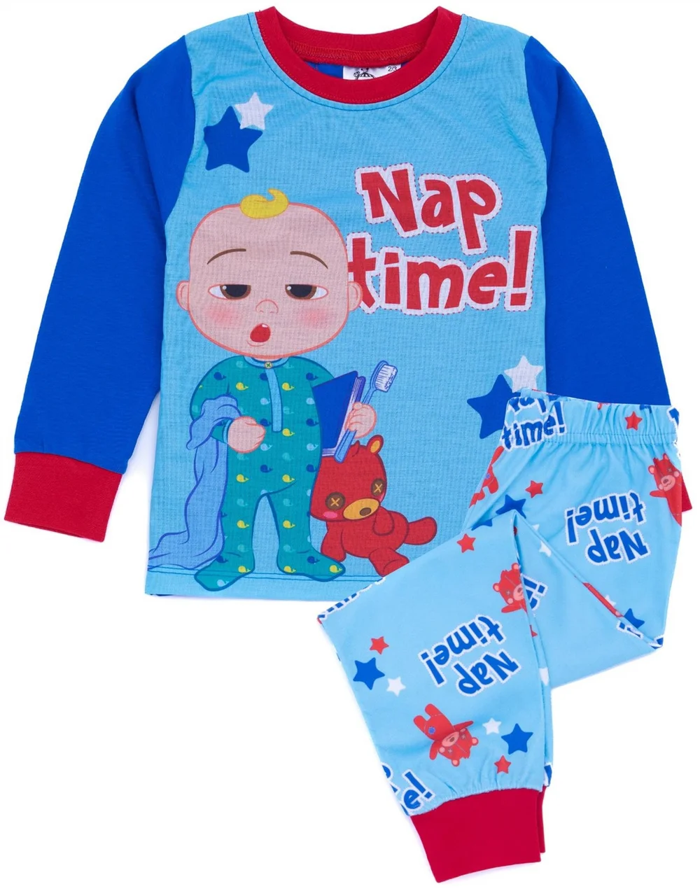 Vanilla Underground Cocomelon Boys Blue Pyjama Set (12 Months-4 Years) - 12 - 18 months Image 1