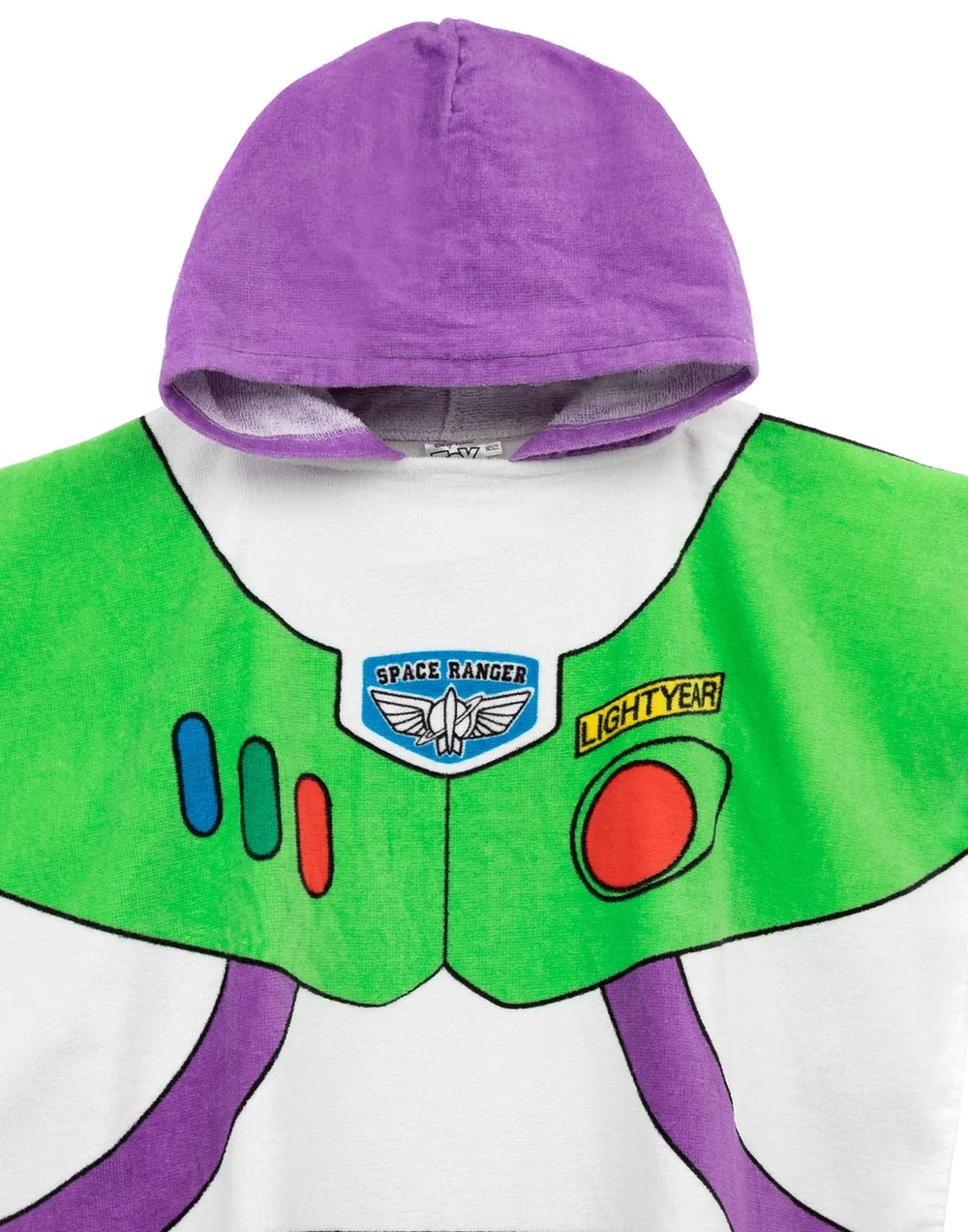 Vanilla Underground Disney Boys Multicoloured Buzz Lightyear Poncho Towel - One Size Image 5